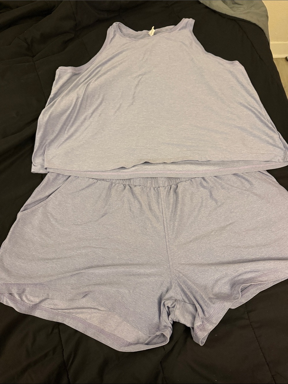 Athletic Works Lavender Muscle Tank and Shorts Set